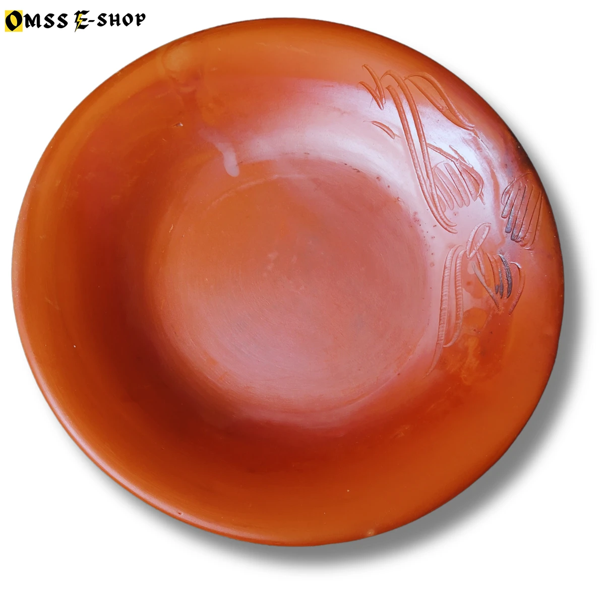 Beautiful and durable terracotta clay plates simple flower RP-100DH-OS