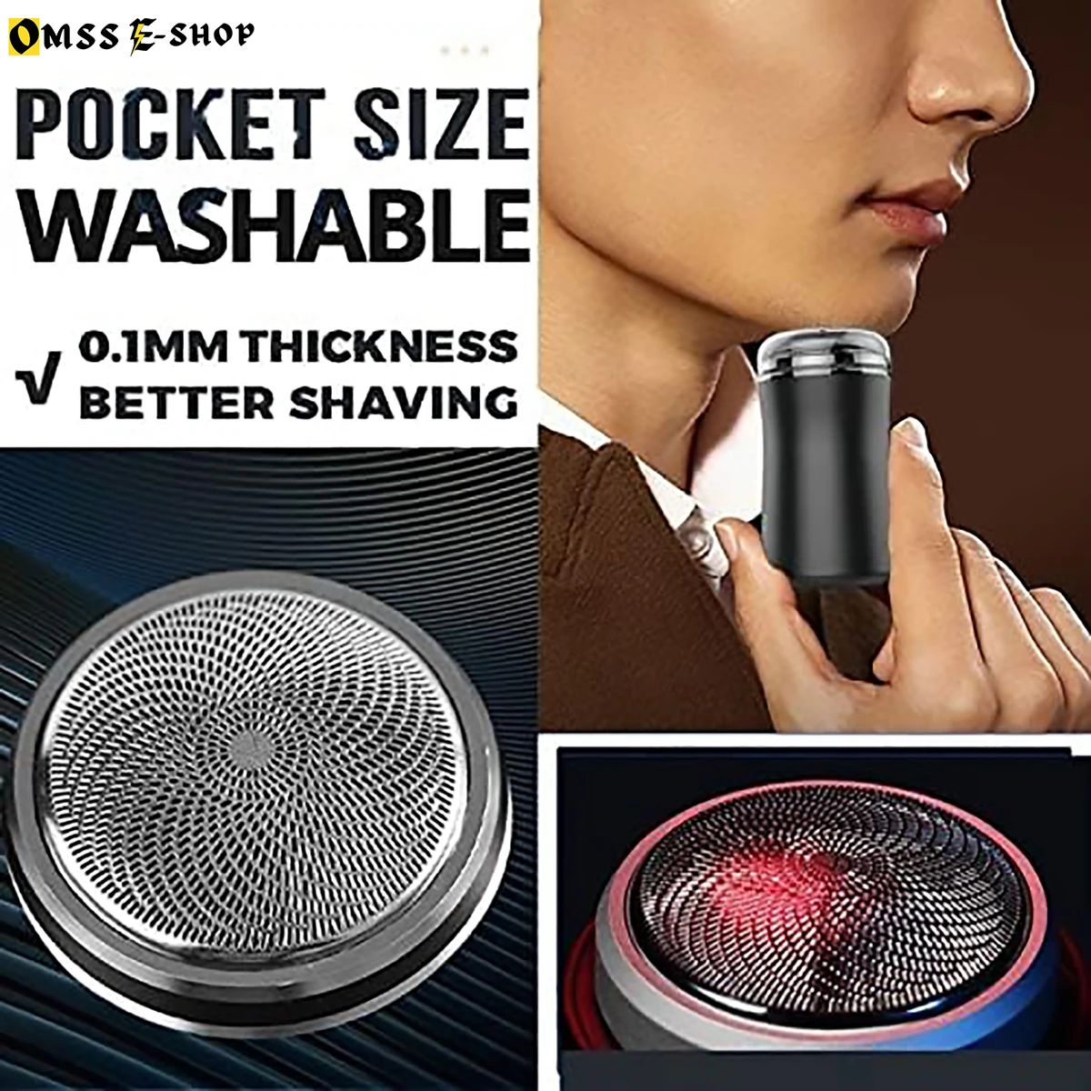 Portable Pocket Size Waterproof Electric Razor