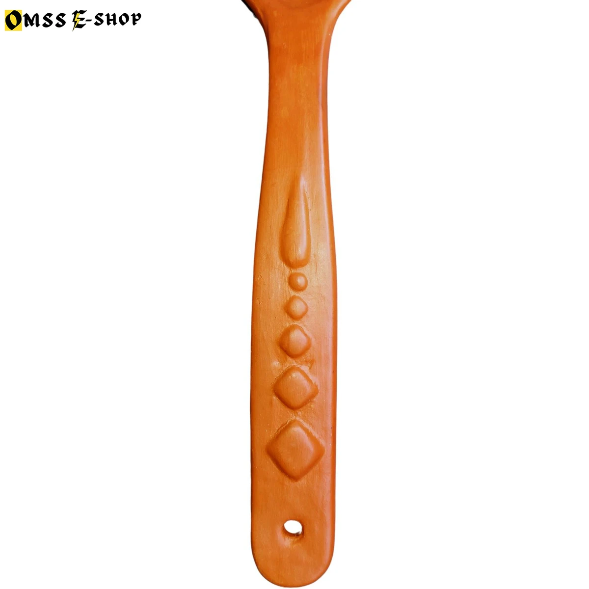 Newfangled - Beautiful And Durable terracotta Clay Spoon For Gravy Food Plain Dotted Design- Kitchen & Dining - Modern And Trendy- Vibes RP-70DH-OS