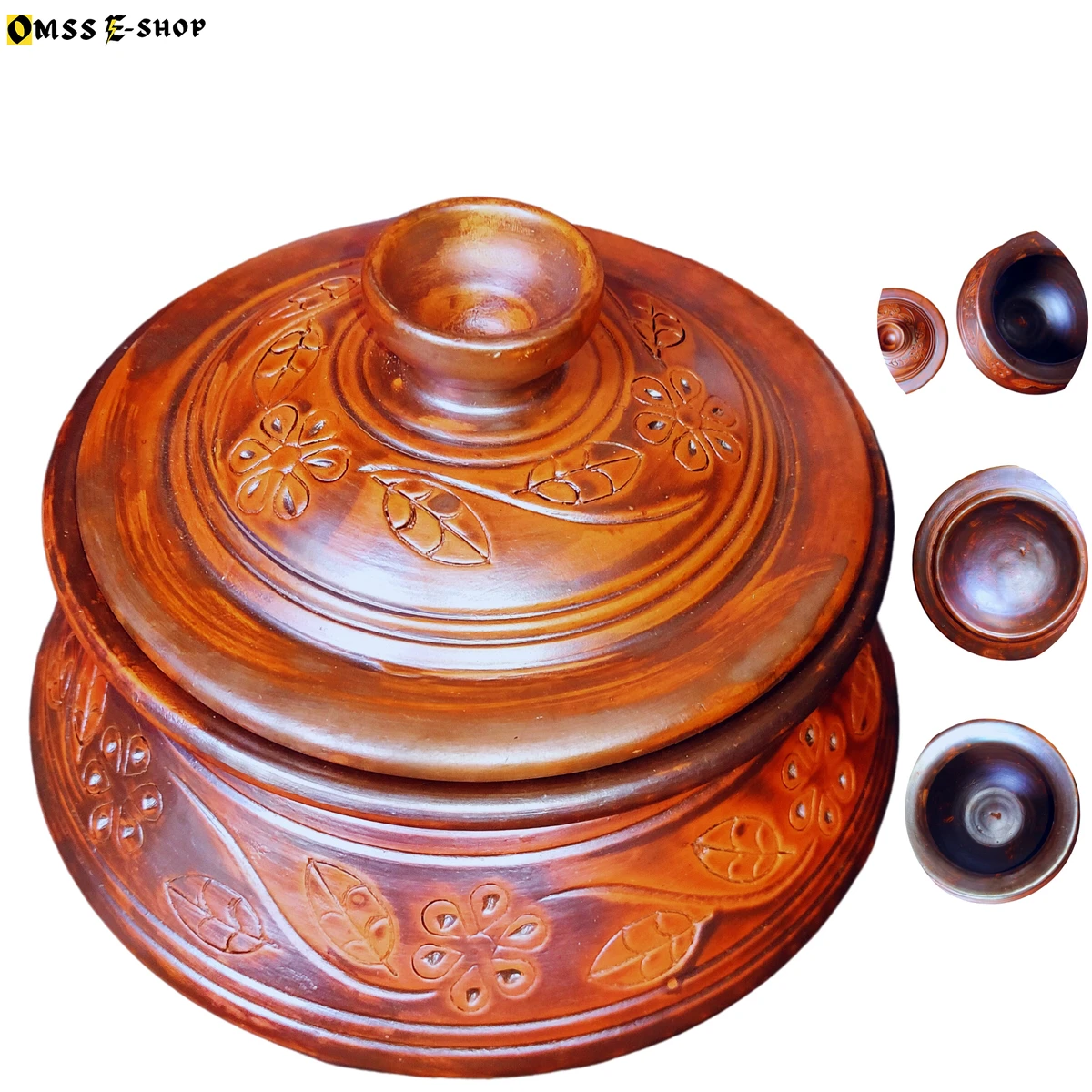 Newfangled-Beautiful And Durable Clay Patil And Dhakna Set-Kitchen & Dining-Modern and Trendy-Vibes RP-250DH-OS