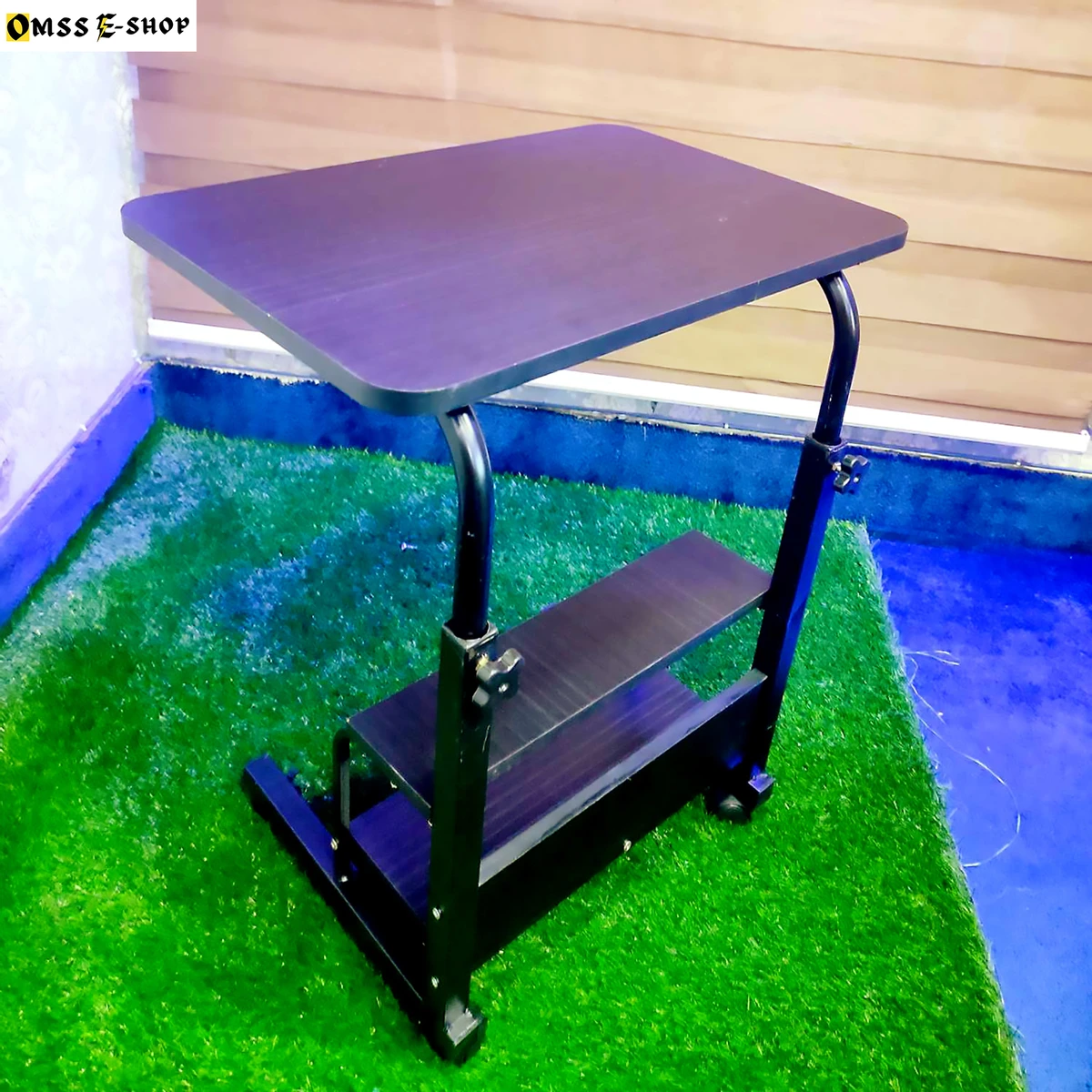 Adjustable Portable Table Laptop, Computer Stand, Cart Tray Side Table for Bed, Sofa, Hospital, Nursing, Reading, Eating RP-1650DH-RE