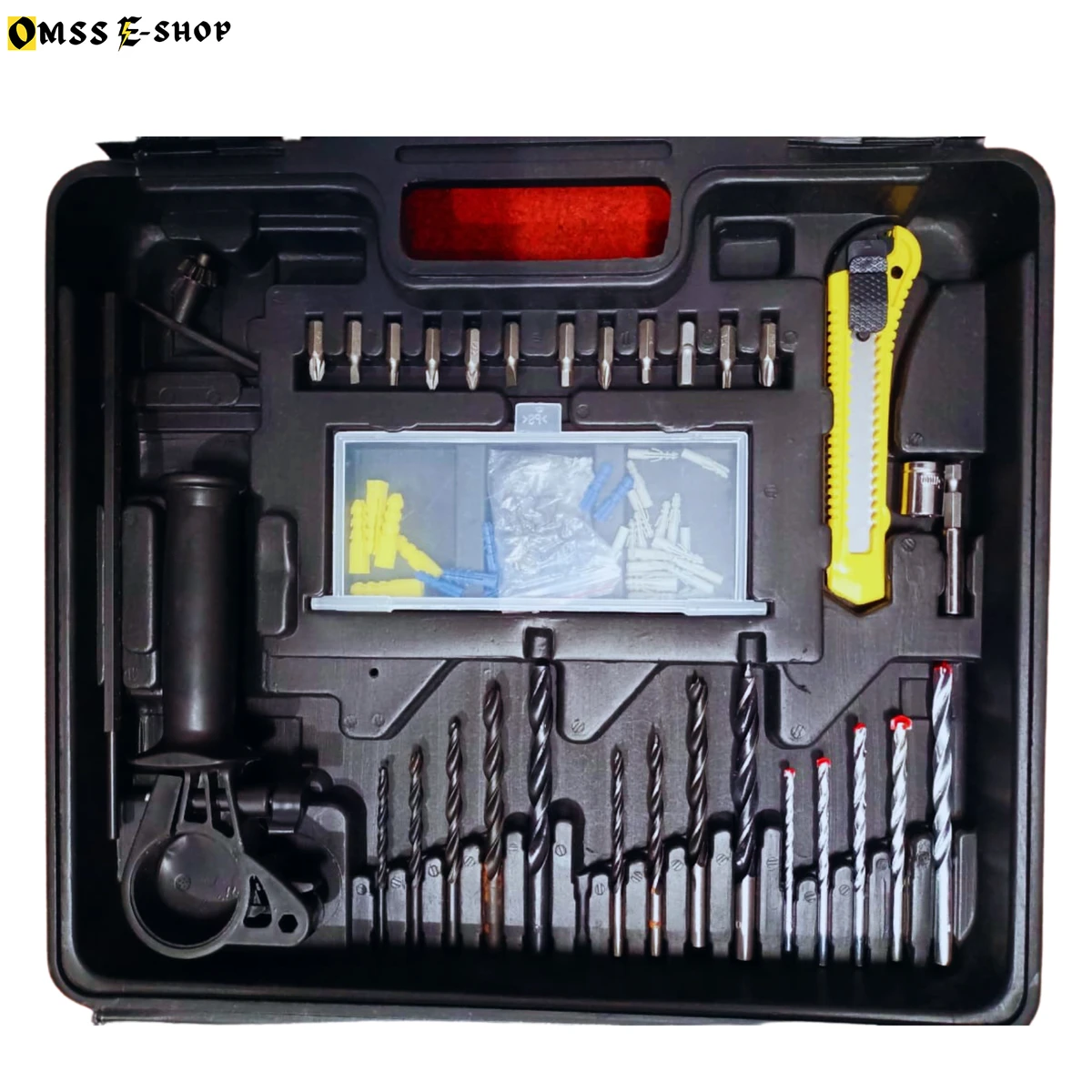 Professional Electric Drill Tool Kit with 10mm (500Watt) Heavy duty Impact Drill Machine (100 pcs Accessory set) RP-2450DH-AM