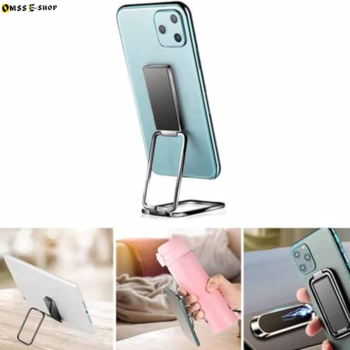 Adjustable All-in-One Mobile Phone Metal Foldable Grip Ring Holder