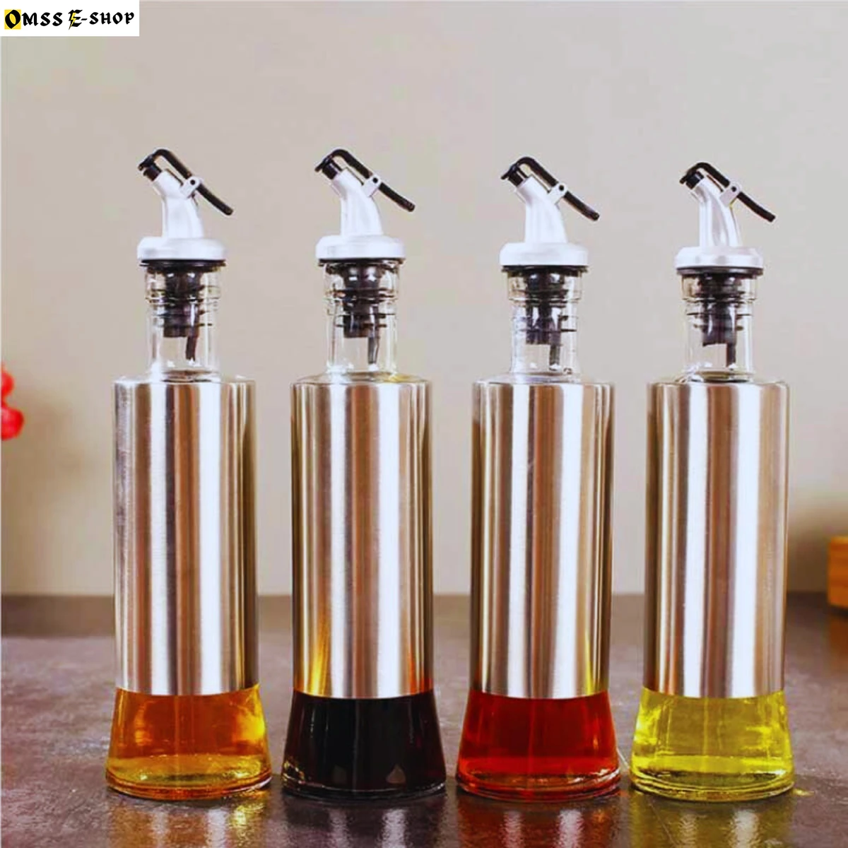 Glass Oil Control Bottle Leak-proof Oil Pot Kitchen Tools Liquid Container Seasoning Pots Soy Sauce Vinegar Storage