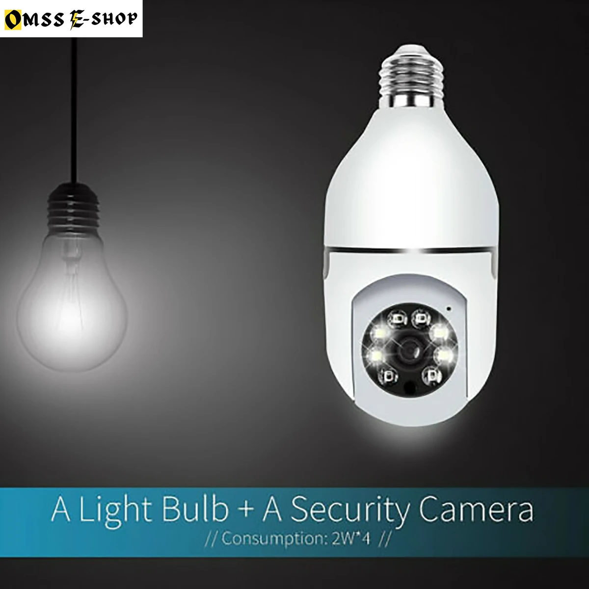 PTZ Bulb IP Camera V380 Pro